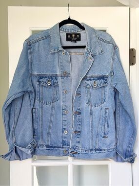 Vintage J Riggings Light Blue Denim Jacket- Classic Trucker Style